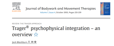 Trager Psychophysical Integration 8211 An Overview